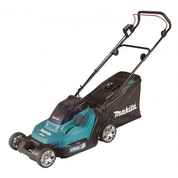 Makita - 18V AKU sekačka na trávu, záběr 43 cm, 2x aku Li-ion LXT 5,0 Ah, nabíječka DLM432PT2