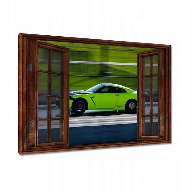 Obrazy 90x60 Zelené sportovní auto