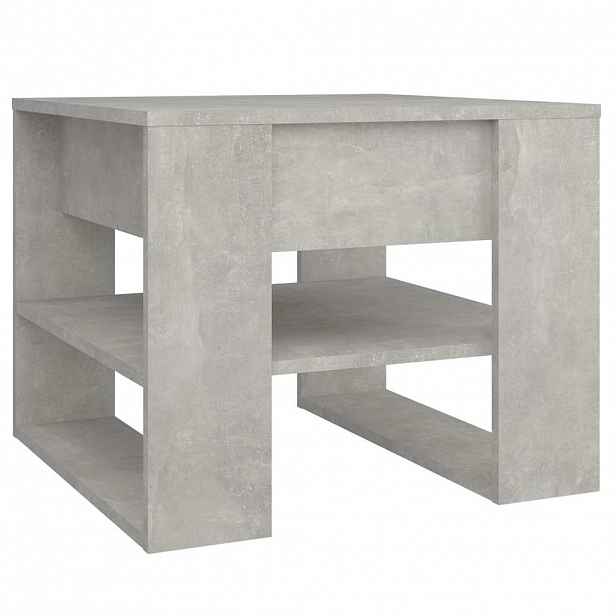 vidaXL Konferenční stolek betonově šedý 55,5x55x45 cm kompozitní dřevo