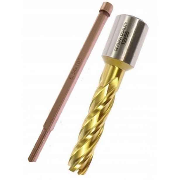 Vrták Trubkový Korunkový 12 mm Dlouhý 12 x 55 mm Hss Tin Pilot