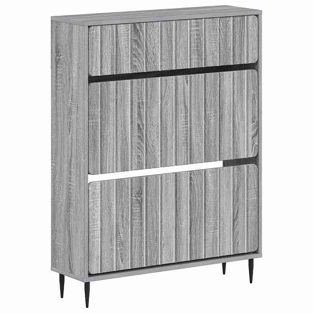 vidaXL Skříň na obuv ZWOLLE 78 x 24 x 103 cm Kompozitní dřevo