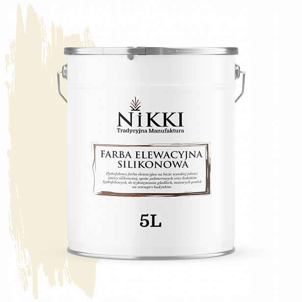 Barva Silikonová Fasádní Barva 5L Bílá Zlomená V Béžové F771