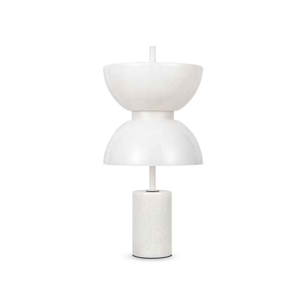 Stolní lampa mramorová bílá s unikátním Led stínidlem 3000K 46 cm Maytoni
