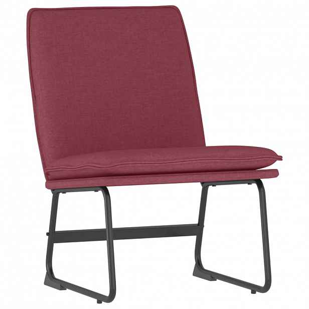 vidaXL Křeslo vínové 52 x 75 x 76 cm textil
