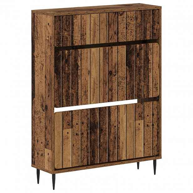 vidaXL Skříň na obuv ZWOLLE 78 x 24 x 103 cm Kompozitní dřevo