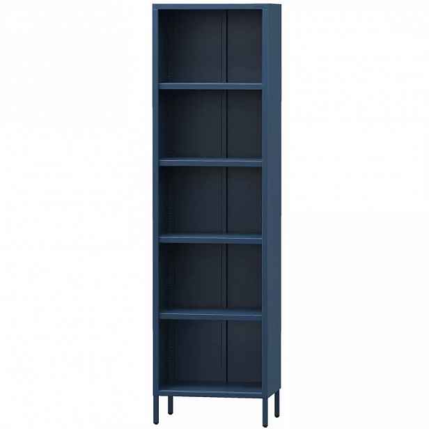 Kovový Regál Vysoký  Mario Modern Dark Blue