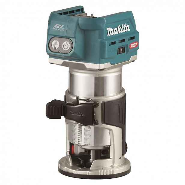 Makita - 40V AKU kombinovaná frézka s příslušenstvím, bez baterie a nabíječky RT001GZ17