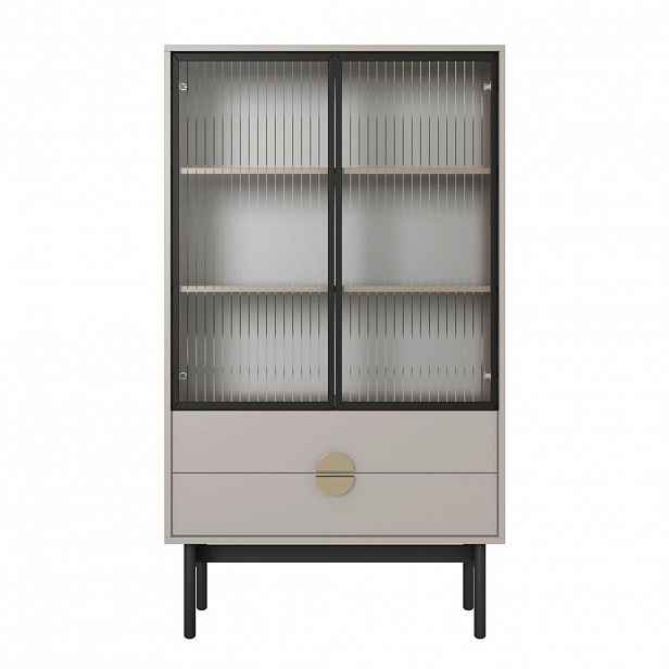 Selsey VITRÍNA Stoon II taupe 150 cm