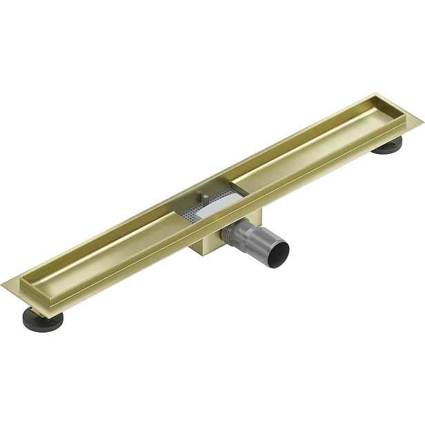 Mexen Tělo lineárního odtoku Flat 70 cm, zlatá broušená – 1A15070