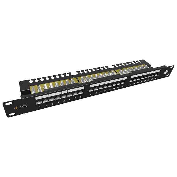 Panel Patch Solarix SX24L-6-UTP-BK-N