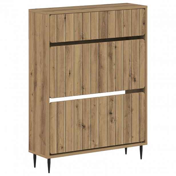 vidaXL Skříň na obuv ZWOLLE 78 x 24 x 103 cm Kompozitní dřevo