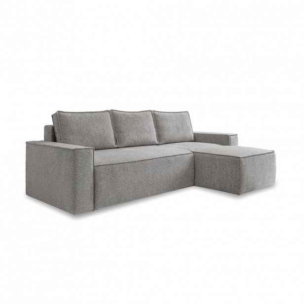 MID.YOU ROHOVÁ SEDAČKA, textil, šedá