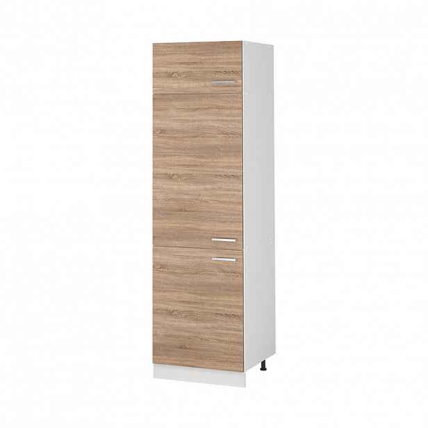 Vicco VYSOKÁ SKŘÍŇ R-Line, Sonoma/Bílá, 60 cm