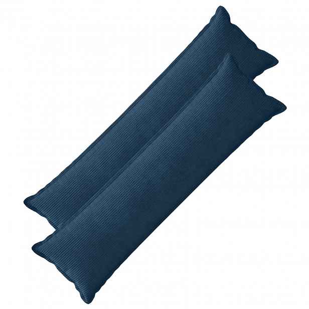 vidaXL Povlak na polštář 2 ks HOUTEN Námořnická modrá 40 x 145 cm