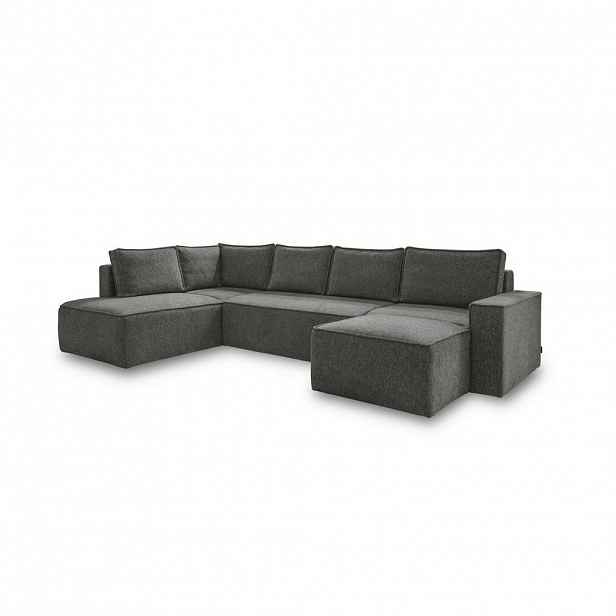 MID.YOU SEDACÍ SOUPRAVA, textil, tmavě šedá