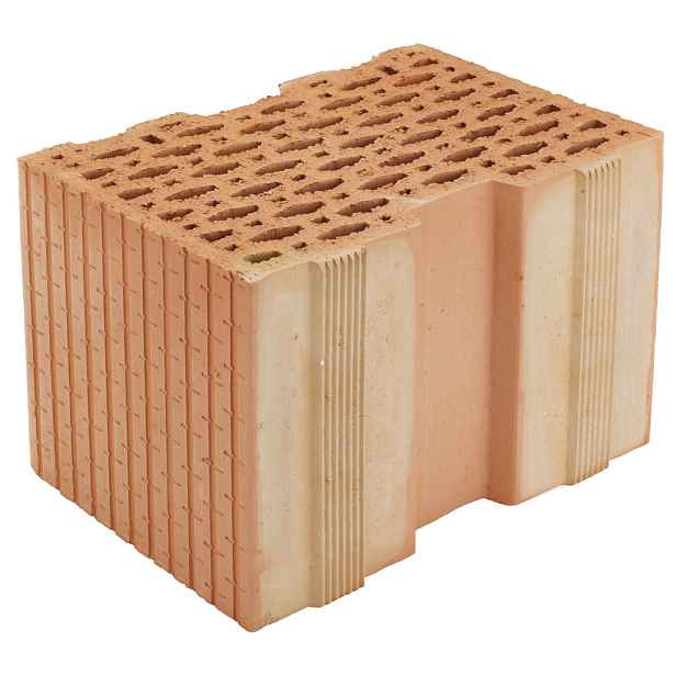 Cihla akustická HELUZ AKU 36,5 MK P20 s maltovou kapsou 247×365×238 mm