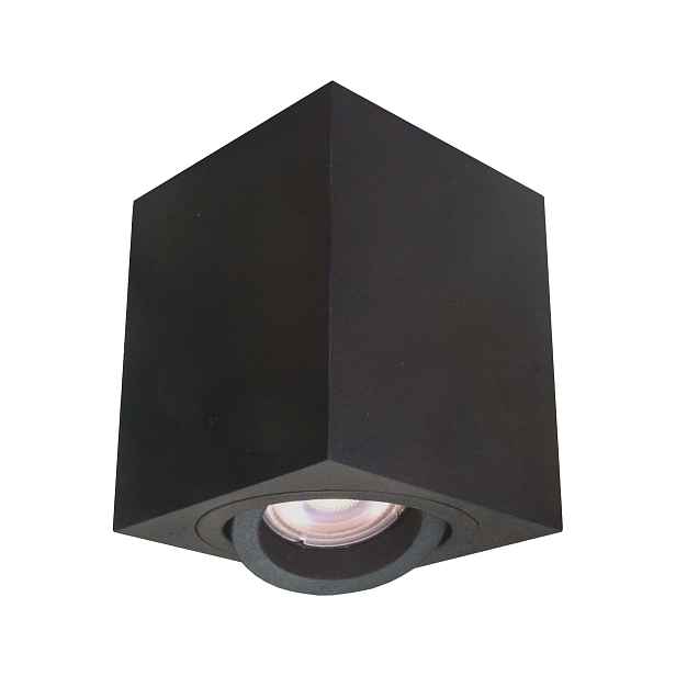 Light Prestige Lyon Spot nástěnný stropní panel černý 1xGU10 IP20 50W