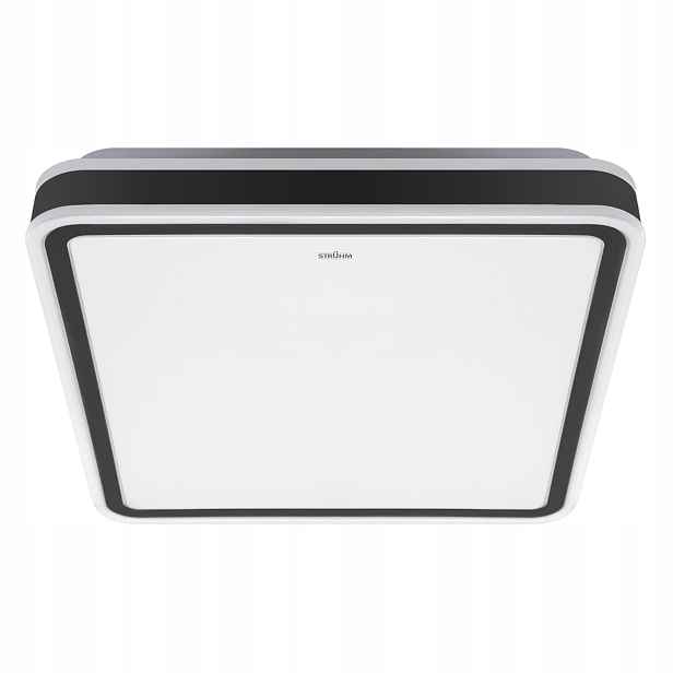 Moderní stropní svítidlo Led bílo-černý 43 cm IP44 3120 lm Struhm