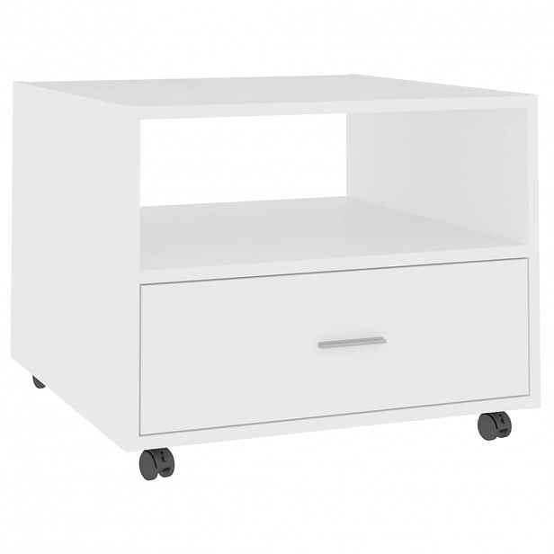 vidaXL Konferenční stolek bílý 55 x 55 x 40 cm kompozitní dřevo