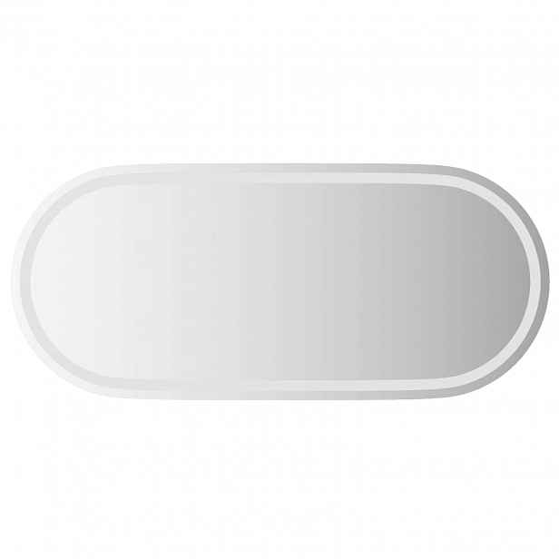 vidaXL LED koupelnové zrcadlo Transparentní 100 x 45 cm tvrzené sklo