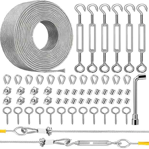 Ocelové lanko 7x7 v Pvc krytu 2 mm 35 m nerezová ocel 304 Set 72v1