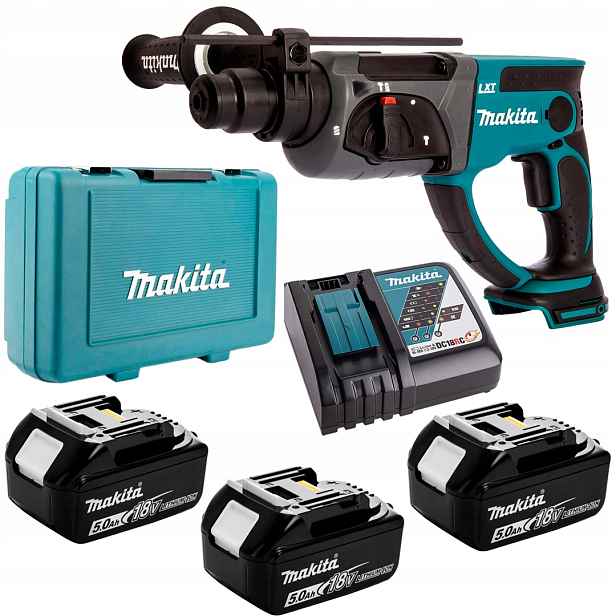 Vrtací kladivo Sds+ 1,9J 3x5Ah Makita DHR202RTE3