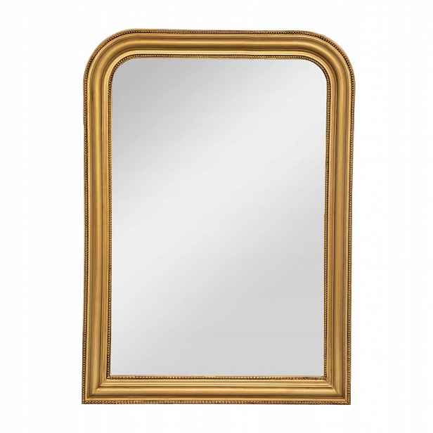 Zrcadlo Závěsné, Zlatá elegantní konstrukce 74 x 104 cm