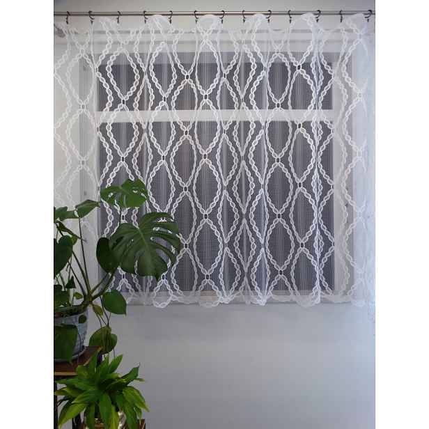 Mg Záclona 125/061 Bílá 400x145 cm Hotová S Páskou M