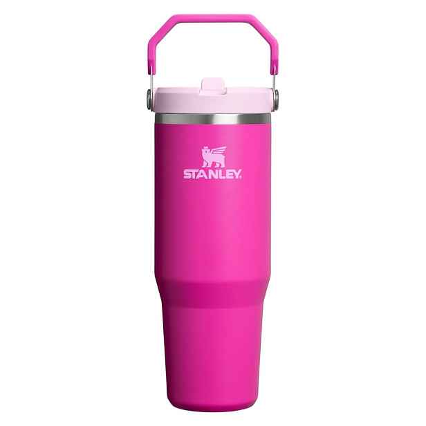 Růžová termoska z nerezové oceli 890 ml The IceFlow™ Flip Straw 2.0 Cherry Blossom – Stanley