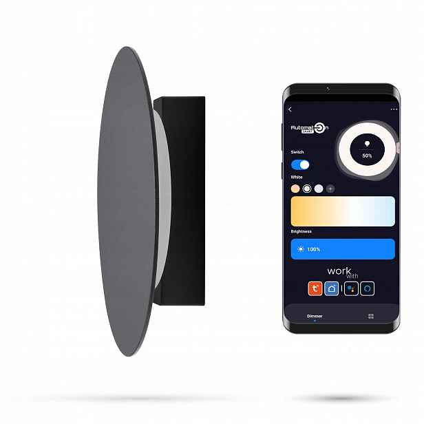 Zigbee reflektor Tuya Round 6W BD6 Slim Track a FiberFLEX 48VDC 3000-6000K