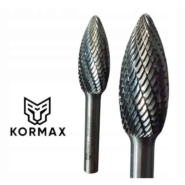 Fréza 16 mm plamenový rotační pilník H 16x36x80 stopka 8 karbid Kormax