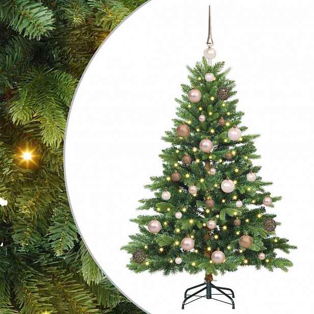 vidaXL Umělý vánoční stromeček s stojanem Zelená 120 cm PE a PVC