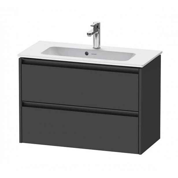 Duravit Ketho.2 - Umyvadlová skříňka 55x81x39 cm, 2 zásuvky, grafit mat K25256049490000