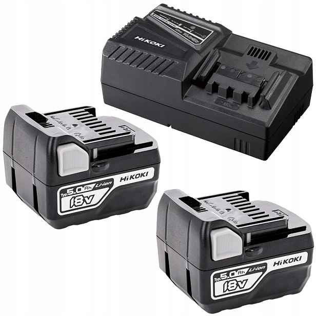 Napájecí sada 2x akumulátor 18V 5Ah HiKOKI BSL1850C nabíječka UC18YFSL