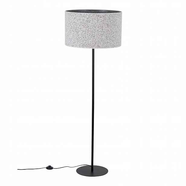 Podlahová lampa Glamour Výška 150 cm Kovové stínítko Látka Tk Lighting