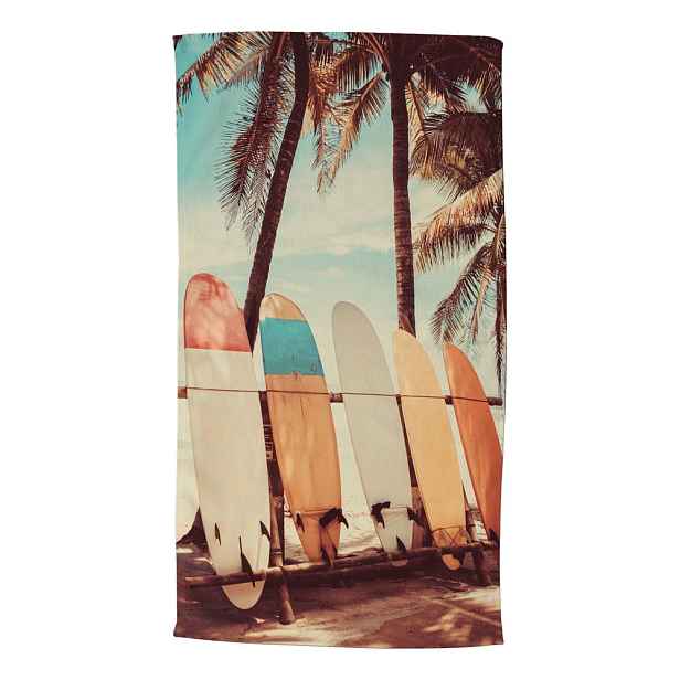 Sametová plážová osuška 100x180 cm Vintage Surf – Good Morning