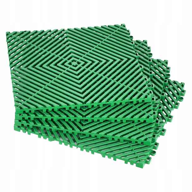 Modulární drenážní podložka 31x31 cm protiskluzová Pp 50 Ks garáž zahrada zelená