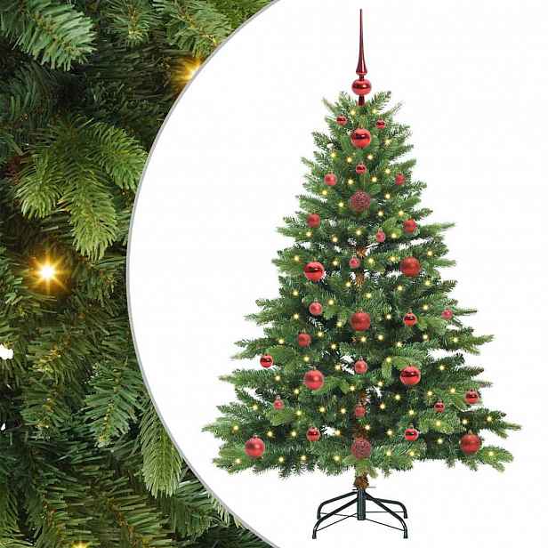 vidaXL Umělý vánoční stromeček s stojanem Zelená 120 cm PE a PVC