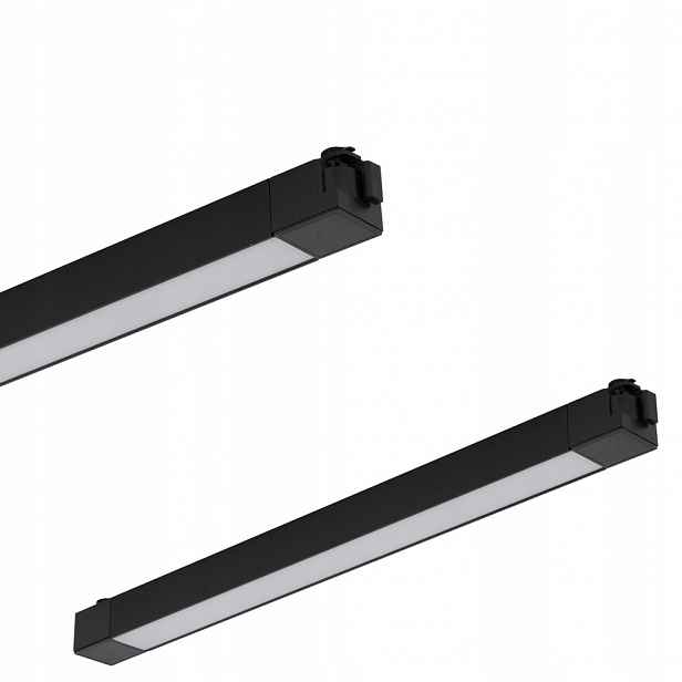 Černá lineární lampa na 1-fázovou lištu Tracer Led 30W 3000K Tk Lighting