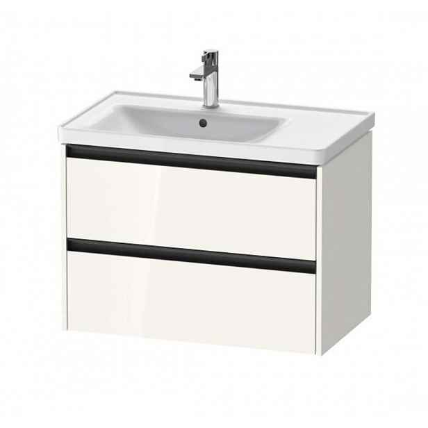 Duravit Ketho.2 - Umyvadlová skříňka 55x78x46 cm, 2 zásuvky, lesklá bílá K25285022220000