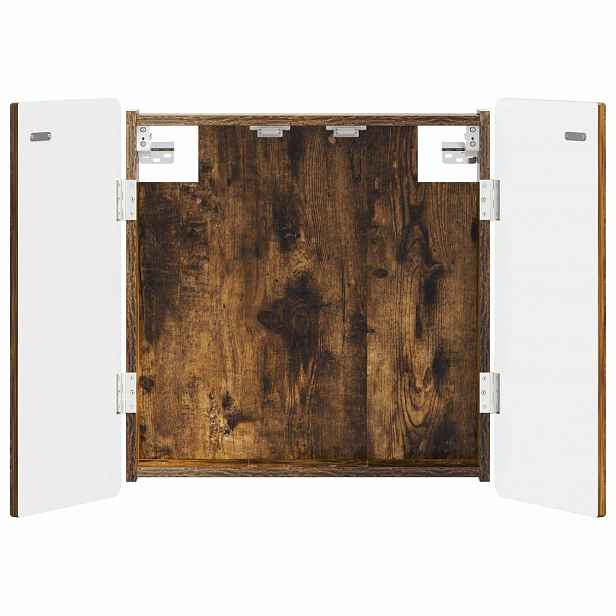 vidaXL Skříň na terče ZWOLLE Kouřový dub 52,5 x 10,5 x 57,5 cm