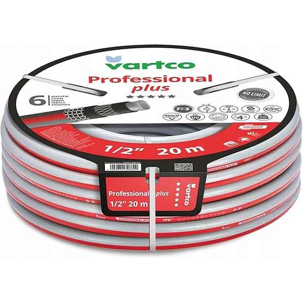 nekroutící se zahradní hadice Professional Plus 1/2" 20MB 6 vrstev 30 barů