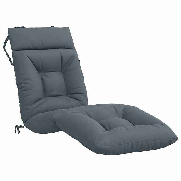 vidaXL Polštář na lehátko VIANEN 100% polyester Modrá 200 x 50 x 8 cm