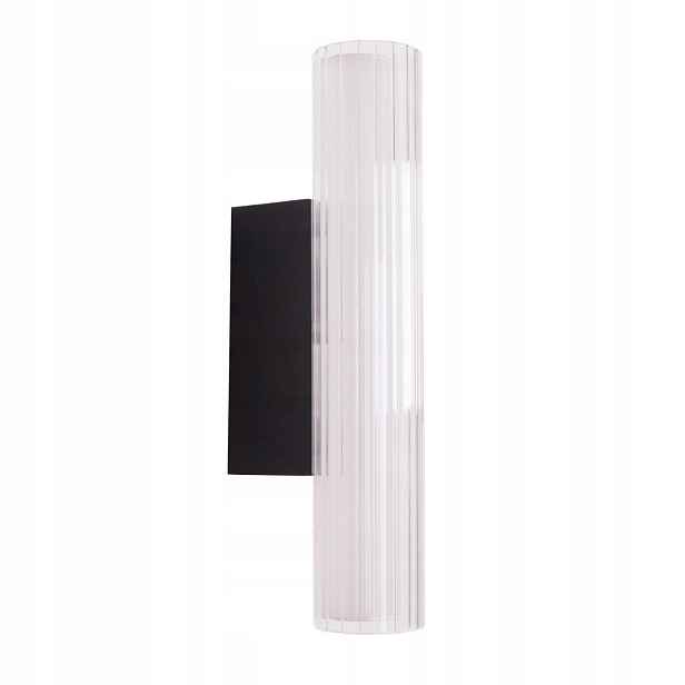 Nástěnné Led svítidlo černé podlouhlé 31 cm, koupelnové ozdobné 3000K Maxlight