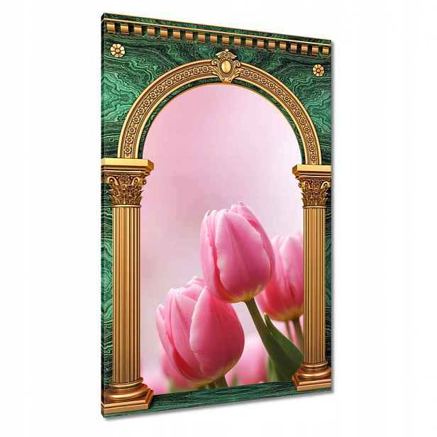 Obrazy 60x90 Růžové tulipány