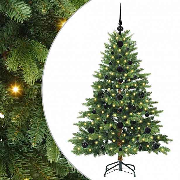 vidaXL Umělý vánoční stromeček s stojanem Zelená 120 cm PE a PVC