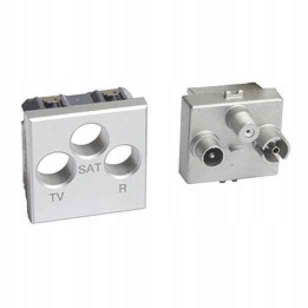 Axolute – Zásuvka Tv/rd/sat „hvězda“ – 2 moduly Bticino H4210M2D