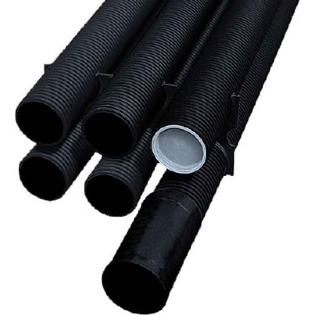 Chránička korugovaná pevná Fränkische Kabuflex černá 75 mm 6 m