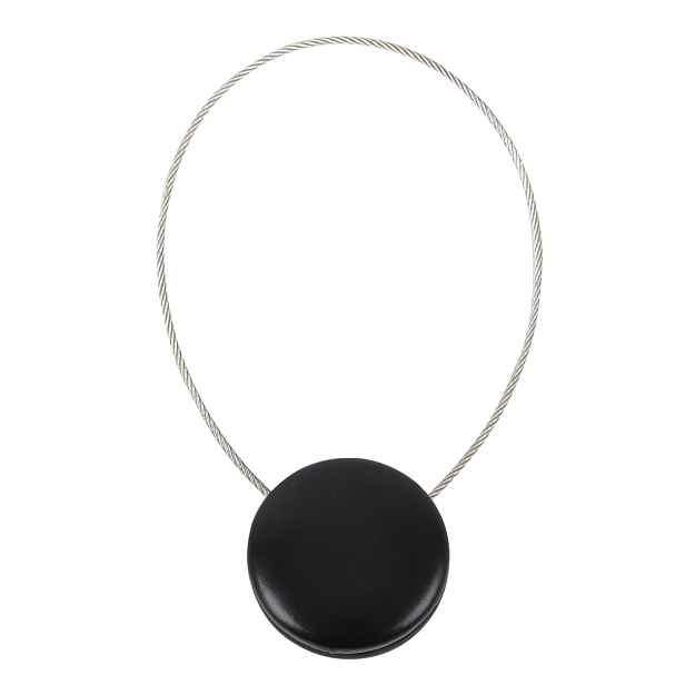Dekorační ozdobná spona na závěsy s magnetem CASCA, černá, Ø 3,5 cm Mybesthome