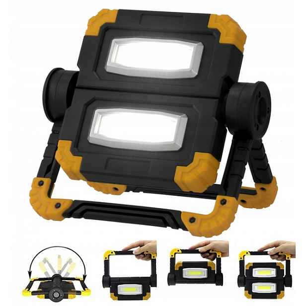 Halogenová Led lampa 2x 10W Akumulátorová